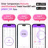 Easy@Home Basal Body Thermometer - BBT for Fertility Prediction with Memory Recall, Accurate Digital Thermometer (Pink)