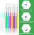 250 Pcs Interdental Brush for Braces, Disposable Braces Flossers Dental Picks for Oral Hygiene Flosser Toothpick