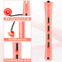 WILLBOND 60 Pcs Perm Rods for Long Hair, Plastic Curl Rods, Cold Wave Irons, Shell Pink