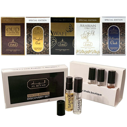 Maison d'Orient Alriyad Special Edition Unisex Spray Parfum Travel Size Discovery Set (5 Vials)