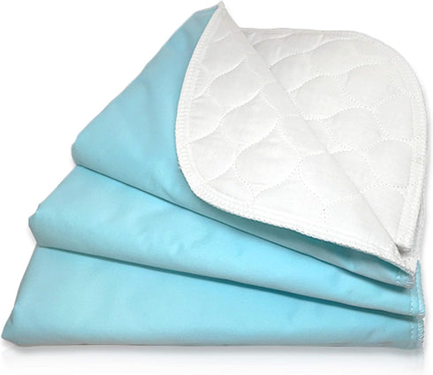 RMS Ultra Soft 4-Layer Washable Incontinence Bed Pad, Waterproof, 18"X24" (3 Pack)