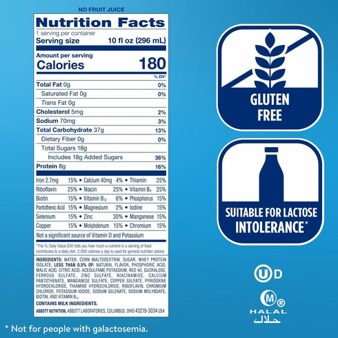 Ensure Clear Mixed Fruit Nutritional Drink, 10 fl oz, 12 Pack, 8g Protein, Fat-Free