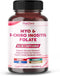 PEAKPURY Ultra Myo & D-Chiro Inositol with Folate, Vitamin C & D3 -