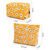 2 Pieces Little Flower Makeup Bag, Large Capacity Canvas Travel Toiletry Organizer for Women