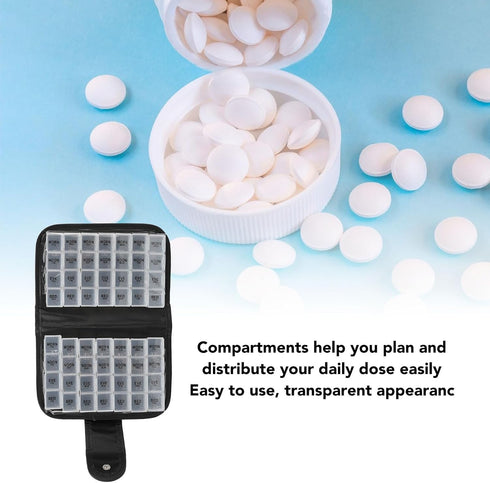 Zoeyilan 14 7 Pcs Weekly Monthly Pill Organizer, Big Compartment Pill Case, Day Pill Boxes and Organizer for Fish Oil