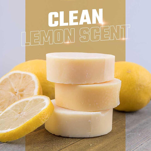 Old Town Soap Co. 3 Pack 4oz Lemon Dish Block Soap Bar - Natural Dish Soap Bar for Eco-Friendly Cleaning - Premium Dish