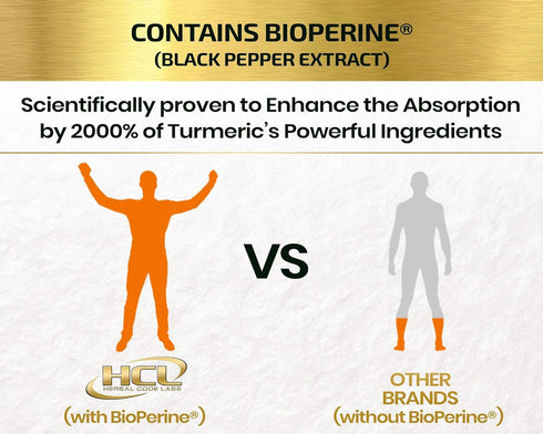 Turmeric Curcumin Supplement 19X Stronger, 1500 mg of 95% Curcuminoids Extract Capsules