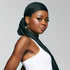 KISS COLORS & CARE Soft Satin Wrap Scarf - Black, Multi-Purpose Premium Scarf for Hair Styles & Wigs