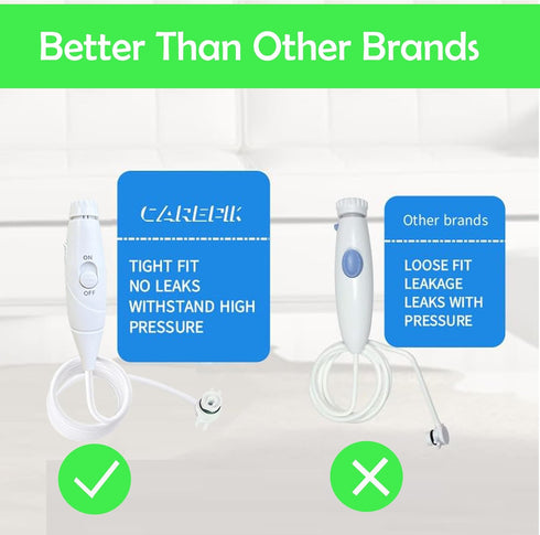 Oral Hygiene Accessories - Replacement Hose and Handle Parts for Waterpik Water Flosser WP-100 WP-300 WP-660 WP-900