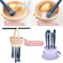 Makeup Brush Cleaner Mat 3 in 1 Silicone Makeup Brush Cleaning Bowl with Drying Holder Brush Cleaning Scrubber Tool Cosmetic Brush Cleaner with Holder for Storage Stand