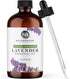 NaturoBliss Lavender Essential Oil - 100% Pure & Natural, Therapeutic Grade with Glass Dropper, 4 fl. Oz