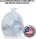 Aluf Plastics 10 Gallon Trash Bags, Commercial 1000 Pack, High Density 6 MICRON, for Home, Office, Bathroom