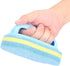 Cleaning Sponge Brush with Comfortable Handle for All Purpose Floor, Bathroom, Carpet, and Bathtub Cleaning