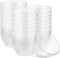 PLASTICPRO 100 Pack Small Plastic Bowls, 6 oz Crystal Like Clear Bowls for Party and Occasions