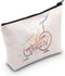 POFULL Indoor Cycling Bike Spin Class Workout Gift, Spin Queen Cosmetic Bags for Spinning Bike Gym