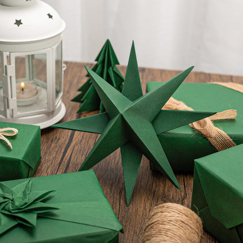 Matte Green Recycled Kraft Wrapping Paper, 46.8 Sq Ft for Gift Wrap and Craft Table Runner