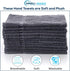 SIMPLI-MAGIC Hand Towels, Gray, 12 Count