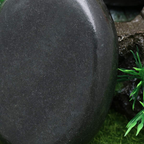 Essential Oil Set Hot Heater 2pcs Essential Massage Stones Hot Stones Rocks for SPA Massage 8 * 6cm Flat Side Hot Warmer Essential Oils Set
