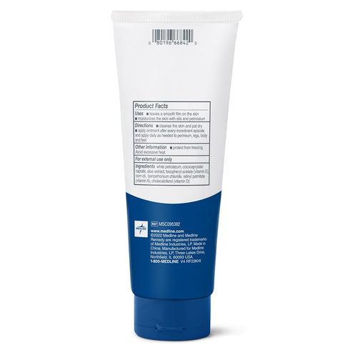 Medline Remedy Essentials Ointment, 7 oz Tube, Unscented, Aloe, Vitamins A, D & E, Soothing Care
