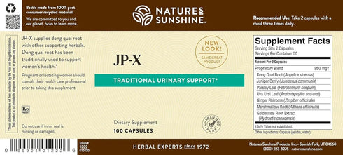 Nature's Sunshine JP-X, 100 Capsules
