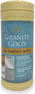 Granite Gold Surface Cleaner Wipes for Stainless Steel, Glass, Granite, Quartz, Marble Countertops, 40 Count