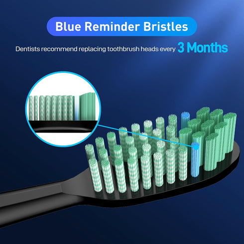 Mcuy Toothbrush Replacement Whitening Heads Compatible with TAO Clean Sonic Electric Toothbrush - Brush Heads Refills