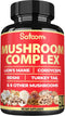 Satoomi 90 Capsules - 10in1 Turkey Tail Supplement with Lions Mane, Reishi Mushroom & Others for 90 Days