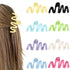 NOLITOY 8Pcs Hair Clips for Women, 4 Inch Large Jelly Wave Hair Claw Clips for Thick Hair
