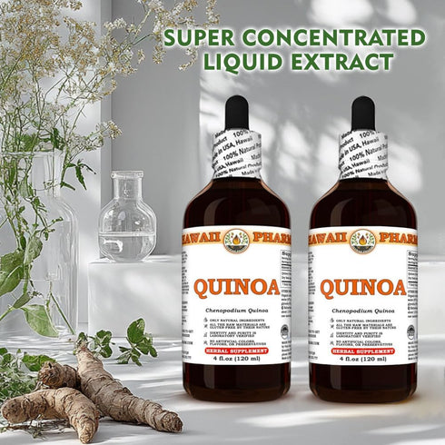 Hawaii Pharm 2 fl.oz Quinoa (Chenopodium Quinoa) Dry Seed Tincture, All Natural, Vegan, Pure Liquid Extract