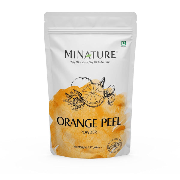 mi nature Orange Peel Powder (Citrus Aurantium) - 227 g / 8 OZ / 1/2 lb, All Natural, Vegan