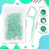 600 Count Dental Floss Picks, Bulk Non-Breakable Flossers for Adults, Family Pack Travel (Light Green)