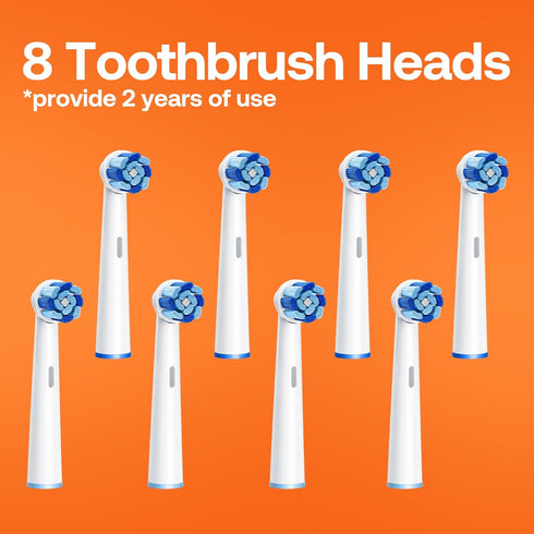 Bitvae R2 Rotating Electric Toothbrush for Adults, 8 Brush Heads, 5 Modes, Black