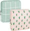 2 Pack Period Bag for Teen Girls, Waterproof Sanitary Napkin Storage Bag, Organizer with Zipper for Tampons, Menstrual