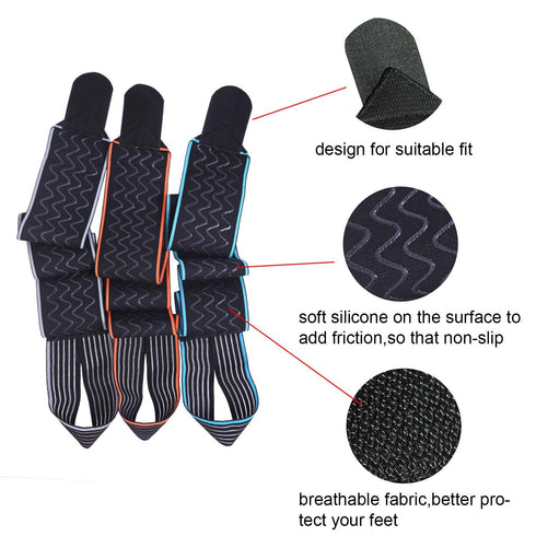 Adjustable Ankle Support Brace, Breathable Nylon Material, Super Elastic and Comfortable, Blue