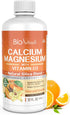 Calcium & Magnesium Liquid Supplement with Vitamin D3 - Natural Formula, 32 fl oz