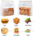 50 Paper Bread Bags for Home Bakery, Large Storage Bags with Window/Ties for Sourdough and Baked Goods