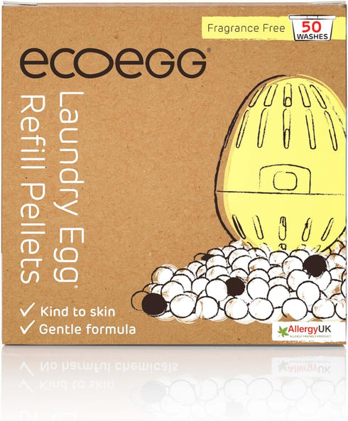 Laundry Egg Refill, Fragrance Free, 50 Loads