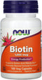 NOW Foods Biotin 1000 MCG - 100 Capsules