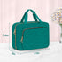 Wedama Medium Toiletry Bag for Women - Hanging Waterproof Makeup Bag for Travel, Thickened PVC, Turquoise Green