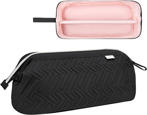 Leudes Hair Tools Travel Bag for Shark Flexstyle Carrying Case Portable Shark Hair Air Wrap Dryer Case Waterproof Dustproof Flat Curling Iron Travel Organizer (Black)
