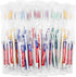 25 Pack Disposable Toothbrushes with 10g Travel Toothpaste, Single Use Manual Kit for Adults Guests (5 Colors)