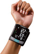 HealthSmart Digital Premium Wrist Blood Pressure Monitor, Cuff Measures Pulse Heartbeat, High or Low BP, 120 Reading