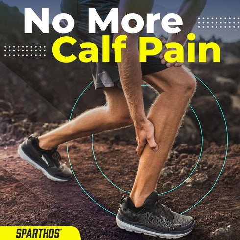 Sparthos Calf Compression Sleeves (Pair) - Pink-M, Leg Compression Socks for Men & Women, Shin Splint Pain Relief for