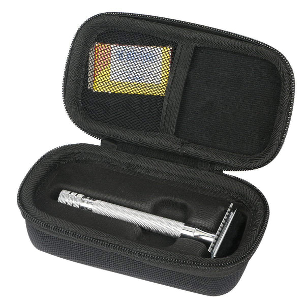 Khanka Hard Travel Case for WEISHI Double Edge Safety Razor/Merkur Long Handled Razor Replacement