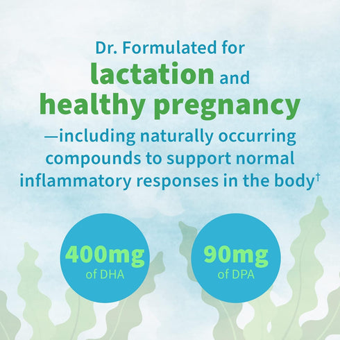 Garden of Life Dr. Formulated Prenatal Vegan DHA, 30 Softgels - Certified Vegan Omega 3 Supplement with 400mg DHA