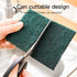 Heavy Duty Scour Pads, Non-Scratch Green Reusable Sponge Dish Scrubber, 12Pcs for Kitchen and Dish Cleaning