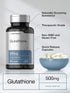Horbaeach Glutathione 500mg Reduced Supplement, 60 Capsules, Non-GMO & Gluten Free