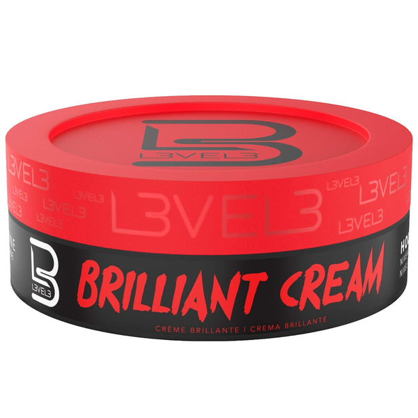 L3 Level 3 Brilliant Cream for Hair - Improves Texture and Shine, Hydrates for a Natural Style Look