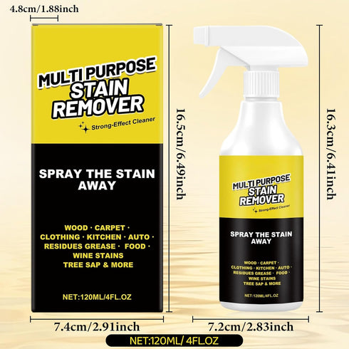 LHBMET (120ml) Power SprayMulti-Purpose Stain Remover, A Powerful CleanerQuick Cleaning for Kitchens, Floors, Toilets