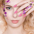 Maitys Glitter Nail Wraps Polish Strips, 16 Sheets Self Adhesive Solid Color Fingernail Stickers with 2 Nail Files